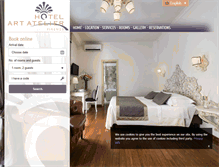 Tablet Screenshot of hotelartatelier.com